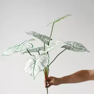 Simulated leaf materials, taro leaves, turtle backs, spring feathers, home decoration, indoor photography props, home furnishings - White taro leaves