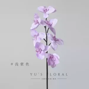 Simulated flower phalaenopsis nude pink jasper feels moisturizing low saturation color space decoration floral display photography - light purple