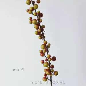 Simulated fruit small apple home floral autumn fruit soft decoration display photography props display floral landscaping - red