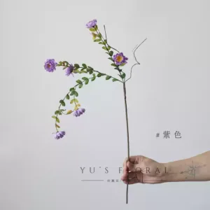 Simulated small wildflowers, small chrysanthemums, multi-color red heavy colors, wild and interesting natural flower arrangements with flowers, home decoration photography props - Purple