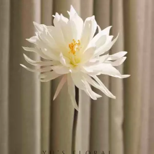 Artificial flowers, epiphyllum, large flower heads, white, landscaping window decoration flowers, home decoration, wedding flowers - White
