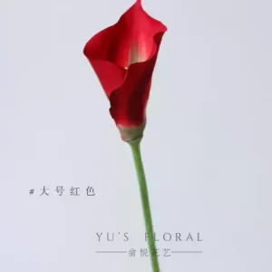 Simulated flower calla lily silk orange bouquet hotel single branch flower arrangement indoor home decoration photography props - large red