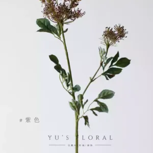 Simulated flower fennel mist flower material purple florist flower arrangement niche flower material purple photography props fake flower - Purple