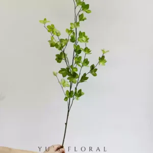 Simulated green plant multi-leaf hanging bell leaf linear leaf material home decoration floral landscaping living room decoration photography props - green