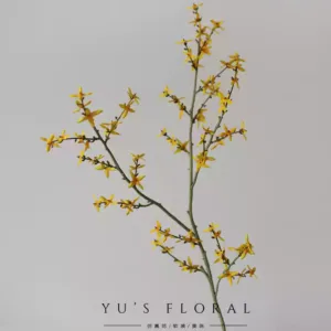 Artificial Flowers Inch Gold Forsythia Golden Yellow Flowers Home Decoration New Chinese Style Artificial Flowers Home Decoration - golden yellow