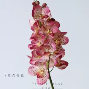 Simulated flower Chiyoda Orchid high-end single artificial flower niche Thai blue spot powder feel moisturizing indoor ornaments - speckled pink