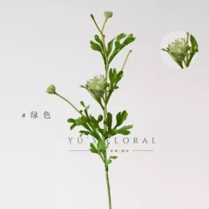 Simulated flowers, green pearl grass, hotel home decoration with leaves and flowers, light auxiliary materials, soft furnishings, photography props - green