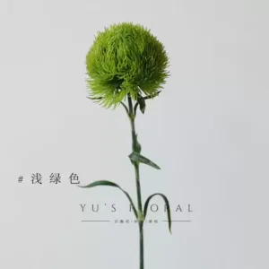 Simulated green carnation, green hair ball, floral arrangement, home model room floral arrangement, oriental flower arrangement, photography props, wedding - light green