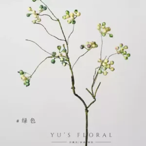 Simulated Flower Mountain Return Wild Fruit New Year Single Berry Light Luxury High-end Landscaping Flowers Home Decoration Photography - green