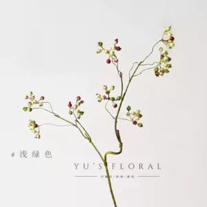 Simulated Flower Mountain Return Wild Fruit New Year Single Berry Light Luxury High-end Landscaping Flowers Home Decoration Photography - light green