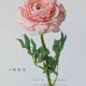 Artificial flower single-headed ranunculus peony home decoration floral photography props furnishings - Peach pink