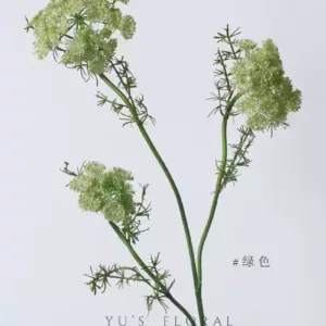 Simulated flowers, alpine lace, foggy flowers, carrot flowers, landscaping, soft decoration, artificial flowers, photography props - green