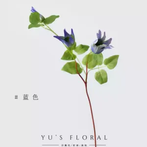 Artificial flowers, clematis, flower arrangements, home furnishings, displays, soft furnishings, photography props, artificial flowers - blue