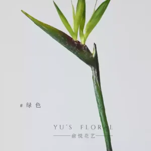 Simulation flower Bird of Paradise Strelitzia reginae single tropical artificial flower landscaping ornaments home decoration wedding photography props - green