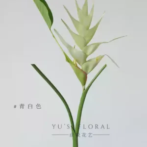 Simulated flowers, big branches of Heliconia, Southeast Asian style home decoration, tropical niche flowers, home decoration photography props - bluish white