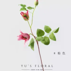 Artificial flowers, clematis, flower arrangements, home furnishings, displays, soft furnishings, photography props, artificial flowers - pink