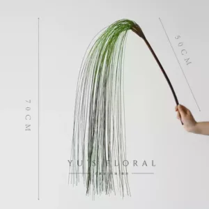 Simulated leaves, weeping branches, dry grass, flowing water, leaves, green lines, wedding hall floral art, soft decoration, landscaping, photography props - green