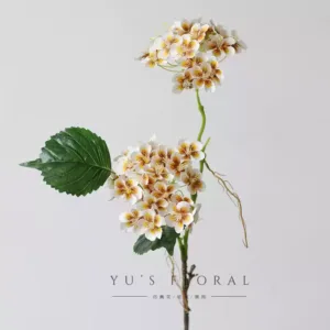 Simulated flower autumn color hydrangea high-end home decoration vase flower arrangement indoor single flower floral landscaping photography props - Autumn colors