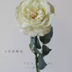 Simulated flower rose plum blossom single branch fake indoor floral soft decoration silk flower photography props home decoration flower - old champagne