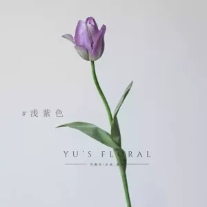 Simulated flower night queen tulip large flowers flower material retro oil painting style floral landscaping photography props space display - light purple