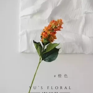 Artificial flowers, pagoda hydrangeas, photography props, home flower arrangements, single artificial flowers, soft landscaping, photography props - orange color