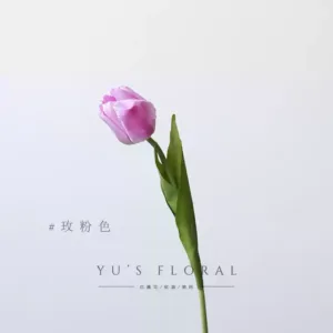 Simulated flower Nasha tulip single wedding arrangement floral landscaping soft decoration photography props placement of flowers - rose pink