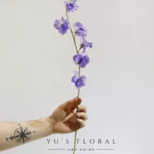 Artificial Flowers Sweet Pea Single Artificial Flower Indoor Home Furnishing Florist Flower Arrangement Pink Purple Photography - Purple