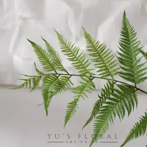Simulated Plants Golden Monkey Fern Green Home Decoration Artificial Flowers Indoor Ornaments Green Plants Photography Props - Each leaf can be taken out individually. For display only, do not photograph.