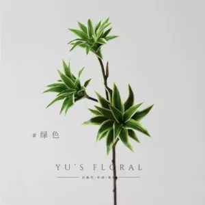 Simulated plant lily bamboo green flower arrangement bonsai home decoration single artificial flower photography props wedding layout - green