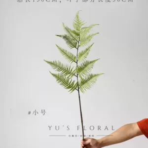 Simulated Plants Golden Monkey Fern Green Home Decoration Artificial Flowers Indoor Ornaments Green Plants Photography Props - The total length of the trumpet is 130cm and the leaf part is 50cm