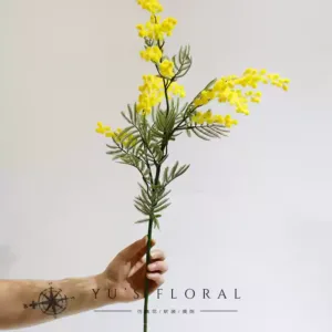 Artificial flowers, acacia, yellow flowers, INS style, home decoration, floral landscaping, space display, photography - yellow