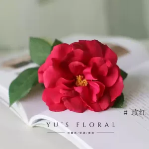 Artificial flowers, short roses, single artificial flowers, florists, flower arrangements, home decoration, custom flower arrangements, props - rose red