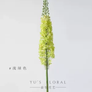 Artificial flower foxtail lily large branch flower material soft decoration space display photography props fake flower hotel floral installation - light green
