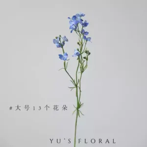 Simulated Flowers Colorful Birds Small Flying Swallows Blue Flowers Purple Yu Yue Floral Art Home Decoration Props - blue large