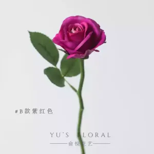 Artificial flowers small rose buds home decoration light pink fresh spring home decoration photography props - B style purple