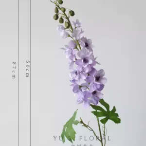Simulated flower flying swallow single branch fake flower home decoration flower photography props space ornaments display home soft decoration landscaping - Type B-light purple