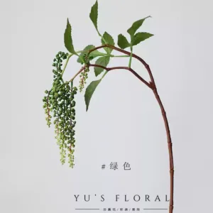 Artificial Flowers Phytolacca Fruit Vertical Flowers Floral Arrangements Soft Furnishings Photography Props Home Furnishings - green