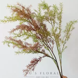 Simulated leaf material, thousand layers of gold, autumn leaf material, flower arrangement and materials, hotel lobby decoration, floral arrangement and landscaping, with a high-end feel - One each of 3 colors