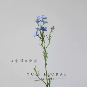 Simulated Flowers Colorful Birds Small Flying Swallows Blue Flowers Purple Yu Yue Floral Art Home Decoration Props - blue trumpet