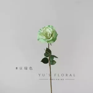 Artificial flowers, vanilla ice cream roses, home decoration, floral landscaping, space display, photography props - Bean green