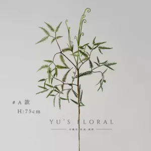 Artificial flowers, bamboo leaves, Miscanthus, weeds, flower arrangements, soft furnishings, home furnishings, Chinese style hotel decorations - Type A Height 75cm