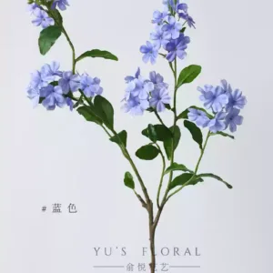 Simulated flower blue snowflake single fake flower blue home decoration floral landscaping photography props light luxury high-end - blue