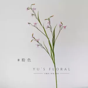 Artificial flowers, leek, single artificial flowers, indoor home decoration, linear floral art, photography props, soft furnishing display - pink