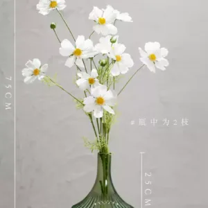Artificial Flowers White Gesang Flowers Floral Landscape Decorative Flowers Wedding Artificial Flowers Home Decoration Photography Props - Vase display. Only for display, no photography.