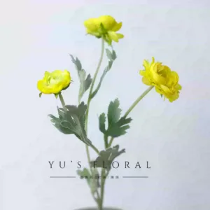 Simulated Flowers Three-headed Peonies Pink Pink Orange Home Decorative Flowers Scene Decoration Photography Props - yellow