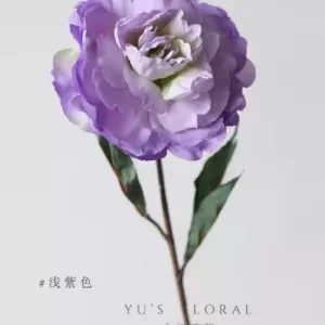 Artificial flower colorful peony yellow festive large flower single branch artificial flower indoor home decoration photography prop large branch - light purple