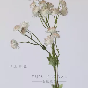 Artificial flower star celery dotted flower material single branch artificial flower indoor home decoration vase flower arrangement photography props - Earthy white