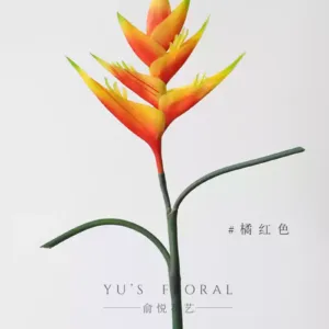 Simulated flower banana, purple banana, banana, tropical flowers, Southeast Asian home decoration, soft decoration, advanced landscaping - orange red