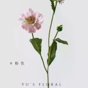 Artificial flowers, blue potted flowers, cornflowers, single artificial flowers, silk flowers, home decoration, photography props, ornaments - pink