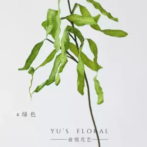 Simulated leaf Leucaena lentil-shaped green hotel floral arrangement fake flowers photography props soft furnishing display decoration - green